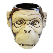 Monkey Tiki Mugg, shiny, 55 cl