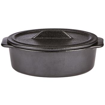 Oval Gryta Dish med Lock 17.7 x 13.5 x 7cm, 45.5cl, 6st/fp
