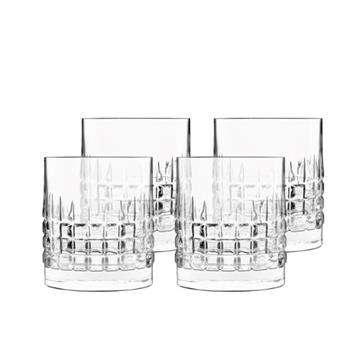 Luigi Bormioli Mixology Charme Vattenglas/whiskyglas 10 cm 38 cl 4 st Klar