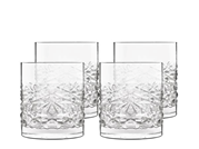 Luigi Bormioli Mixology Textures Vattenglas/whiskyglas 10 cm 38 cl 4 st Klar
