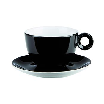 Skålformad kopp, svart, 23cl, 12st/fp