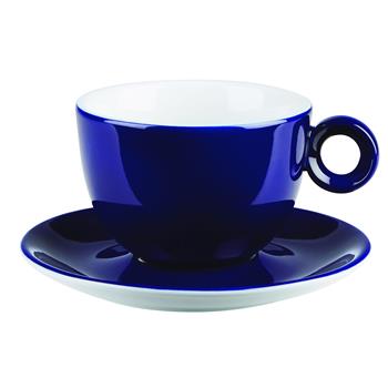 Skålformad kopp, blå, 34cl, 6st/fp