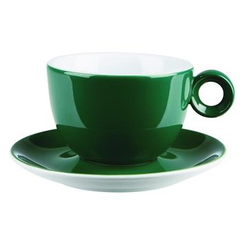 Skålformad kopp, grön, 34cl, 6st/fp